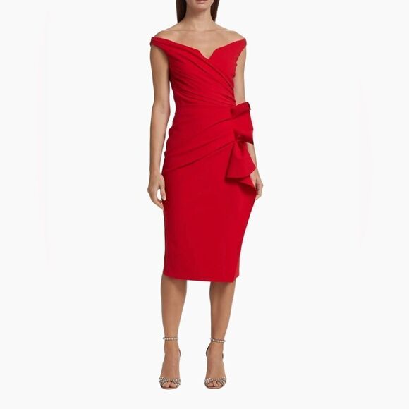 Chiara Boni La Petite Robe Lucreria Off-The-Shoulder Cocktail Dress size 4 - Picture 2 of 14